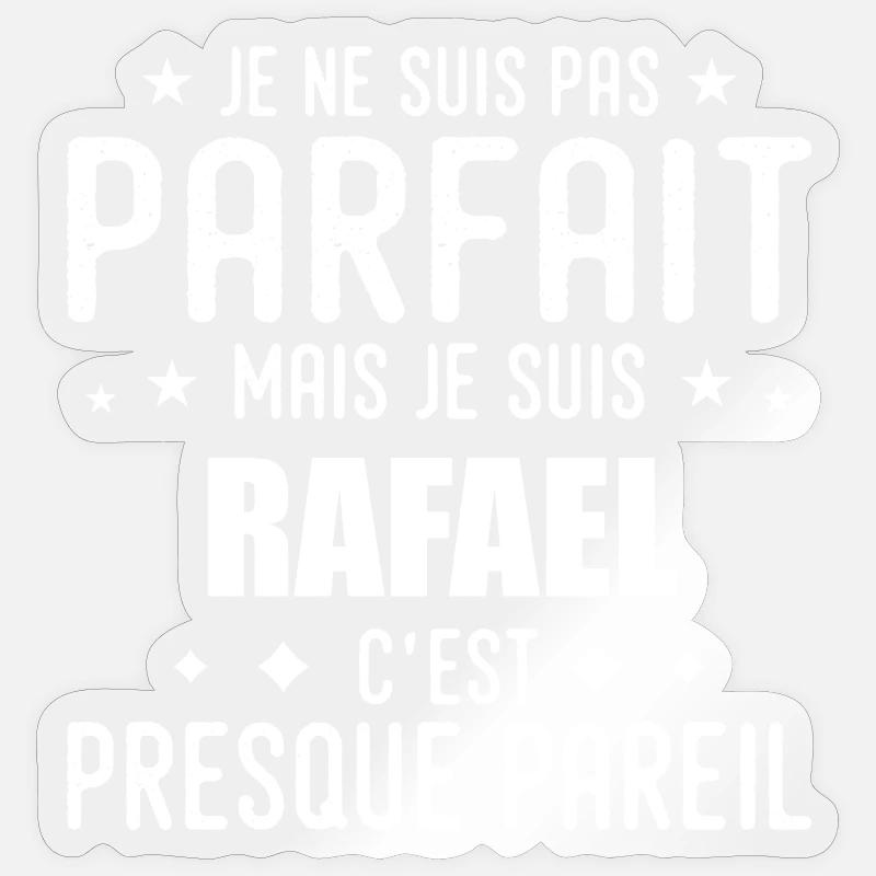 Rafael: authentisch, unvollkommen, oberflächlich, perfekt Sticker Größe S (10 x 10 cm)