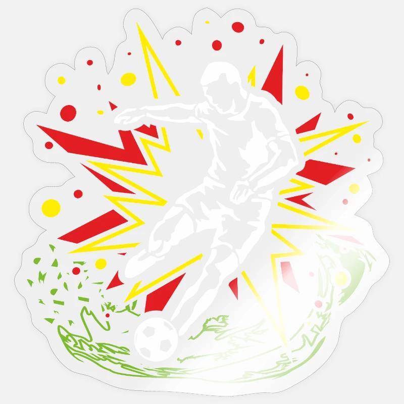 Kicker in ComicBeat - Sticker size S (10 x 10 cm) - transparent glossy
