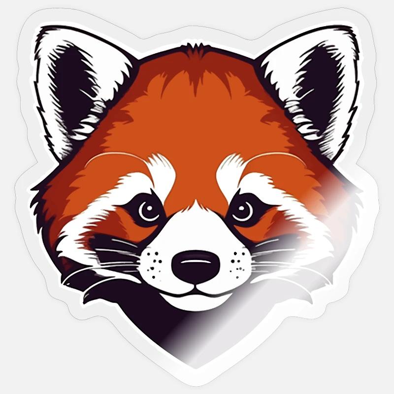 Red Panda (Head) Sticker size S (10 x 10 cm)