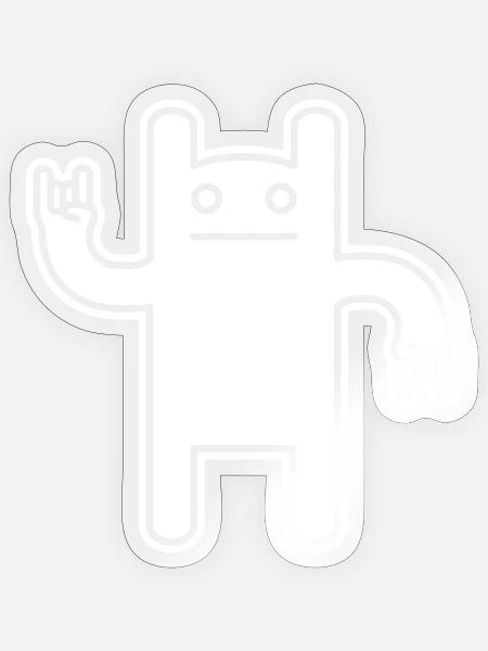 Monster Rock – Festival Comic Kawaii - Sticker Größe S (10 x 10 cm) - Transparent glänzend
