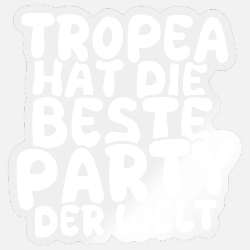 Tropea comme destination de vacances Sticker taille S (10 x 10 cm)