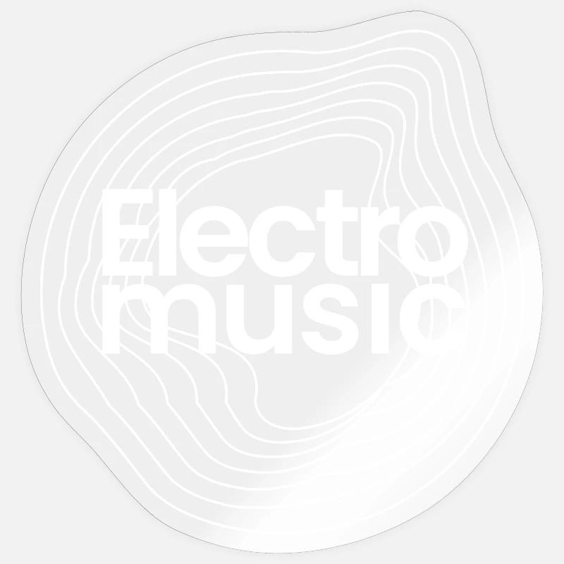 Elektromusik-Pulse-Logo - Sticker Größe S (10 x 10 cm) - Transparent glänzend
