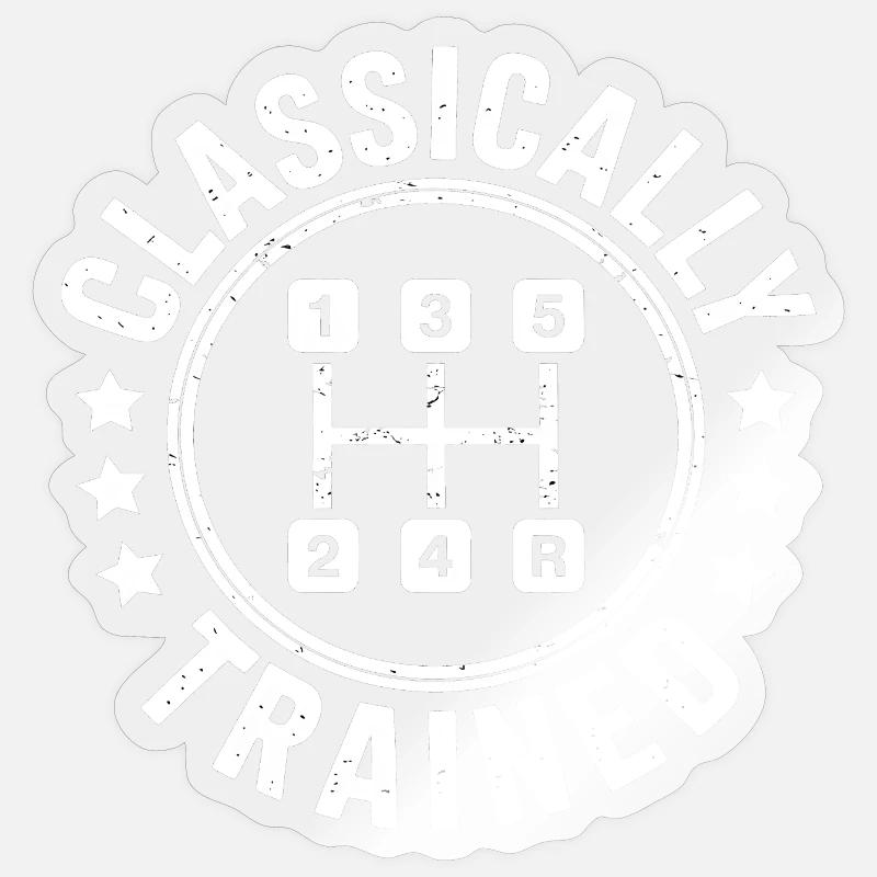 Classically Trained Auto Manual Transmission Sticker size S (10 x 10 cm)