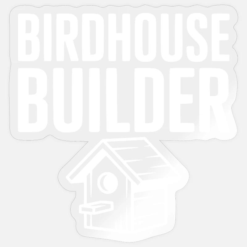 Constructeur de maisons à oiseaux Sticker taille S (10 x 10 cm)