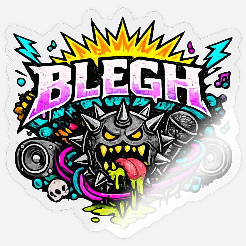 Édition Blegh Comic - Sticker taille S (10 x 10 cm) - brillant transparent