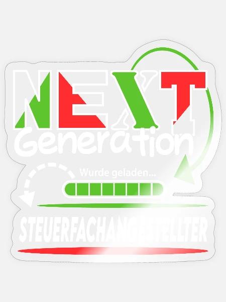Steuerfachangestellter Next Generation Beruf Mann - Sticker Größe S (10 x 10 cm) - Transparent glänzend