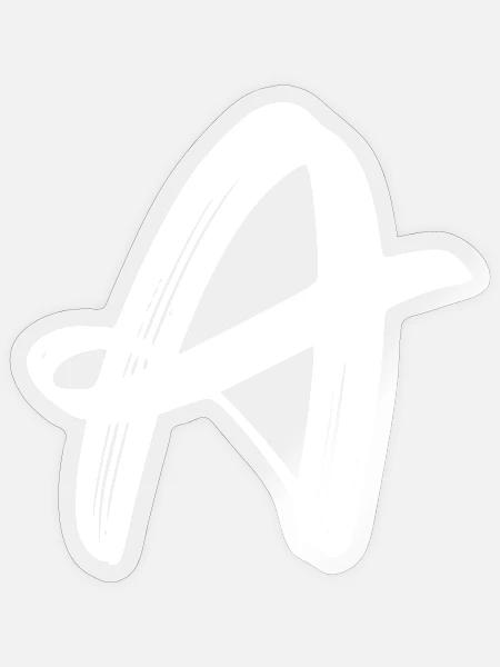 A - Sticker Größe S (10 x 10 cm) - Transparent glänzend