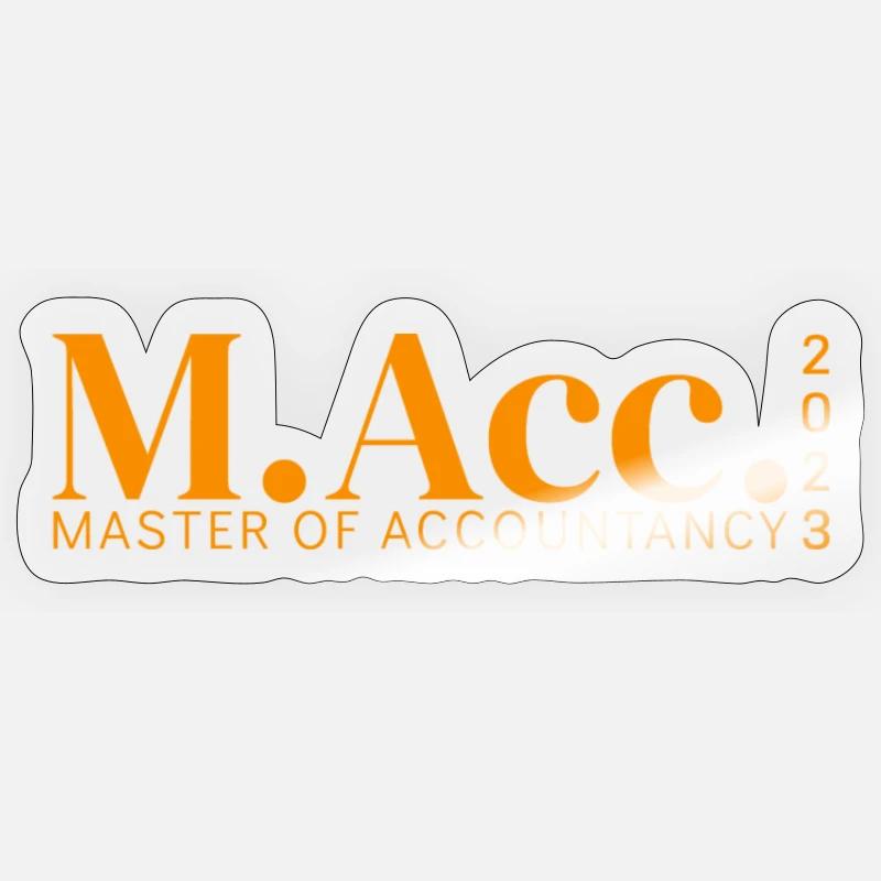 M.Acc. - MASTER DE COMPTABILITÉ 2023 Sticker taille S (10 x 10 cm)