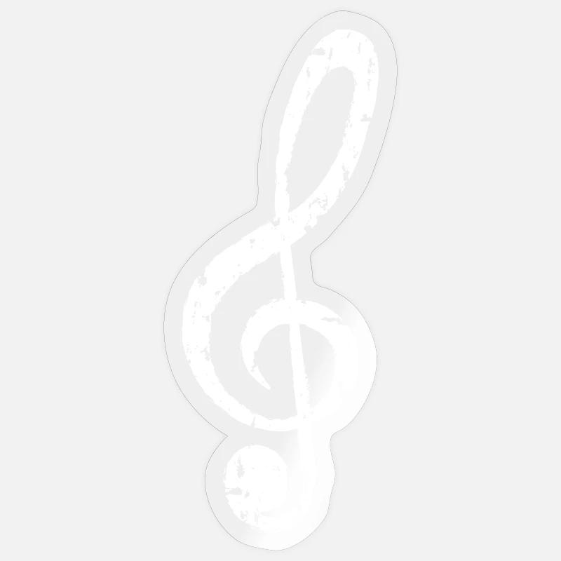Clef Sticker size S (10 x 10 cm)