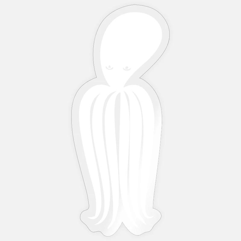 Octopus octopus octopus - Sticker size S (10 x 10 cm) - transparent glossy