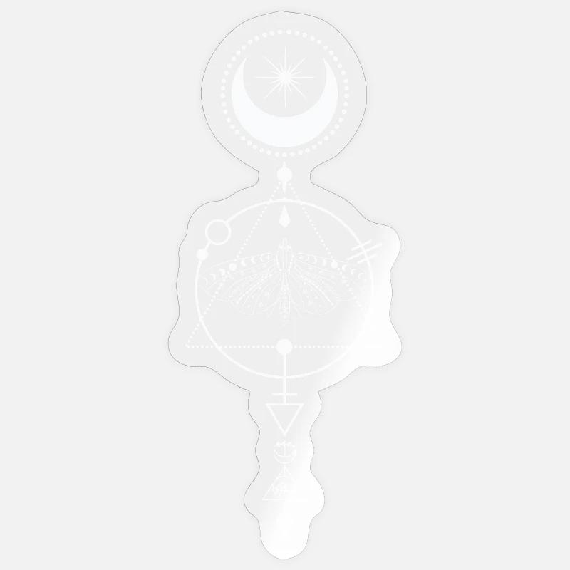 Celestial Moth Alchemy Glyph Sticker size S (10 x 10 cm)