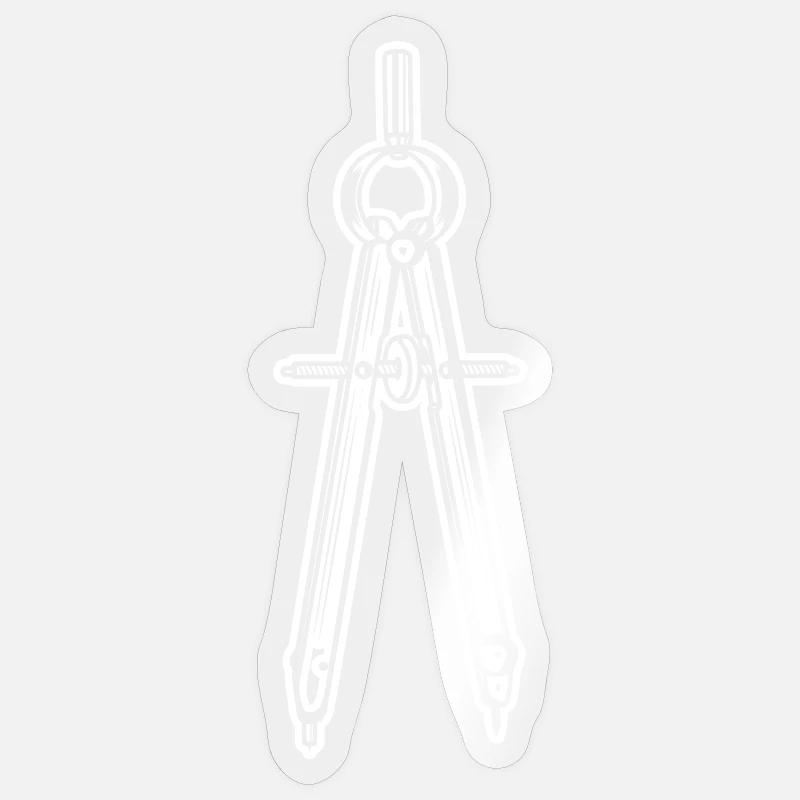 Cercle d’architecture - Sticker taille S (10 x 10 cm) - brillant transparent