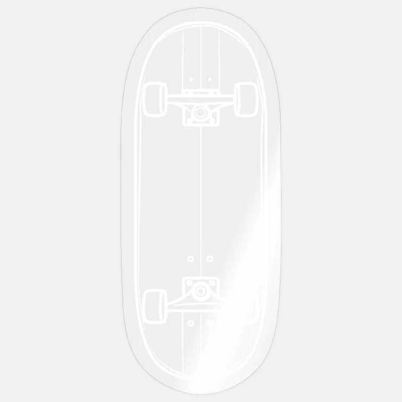 Skateboard Drawing Sticker size S (10 x 10 cm)