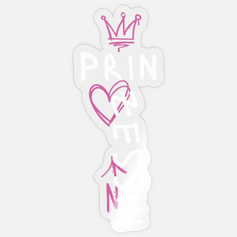 Princess Street Style Design - Sticker size S (10 x 10 cm) - transparent glossy