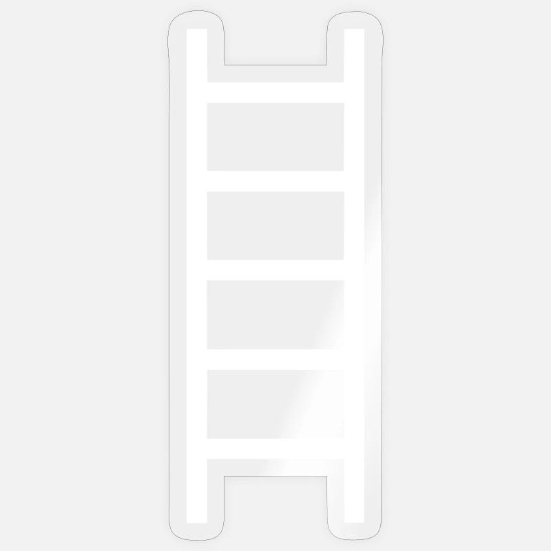 Ladder Steps Climb Clean Vector Sticker size S (10 x 10 cm)