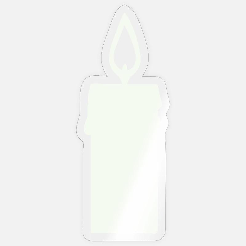 Light silhouette candle in lantern Sticker size S (10 x 10 cm)