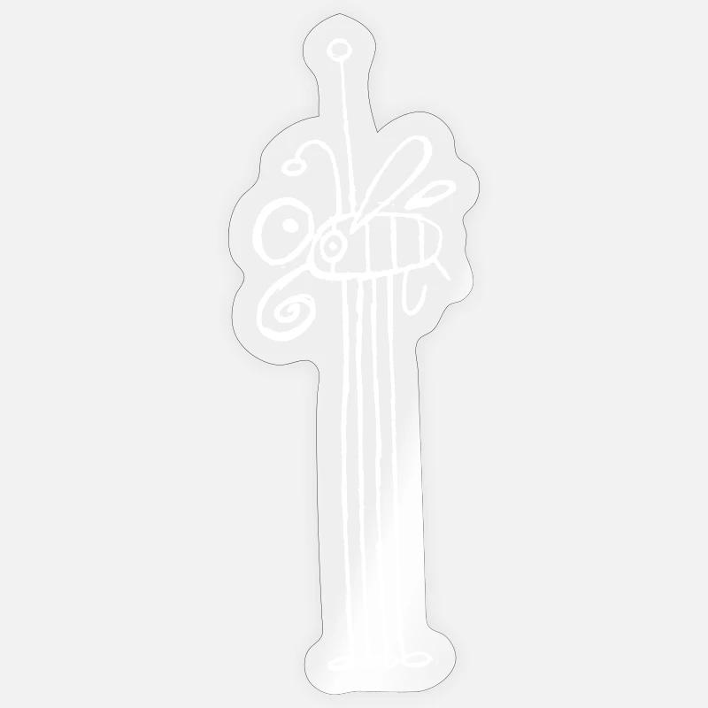 fly 2 - Sticker size S (10 x 10 cm) - transparent glossy