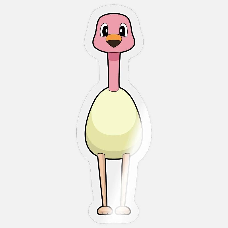Flamingo Egg - Sticker size S (10 x 10 cm) - transparent glossy