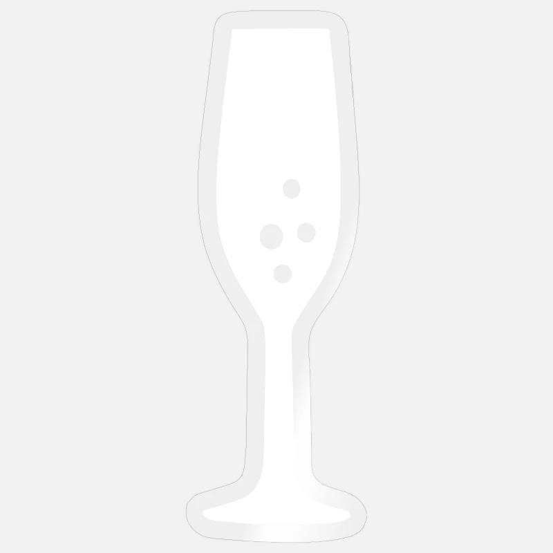 Coupe à Cadeau Noël - Sticker taille S (10 x 10 cm) - brillant transparent