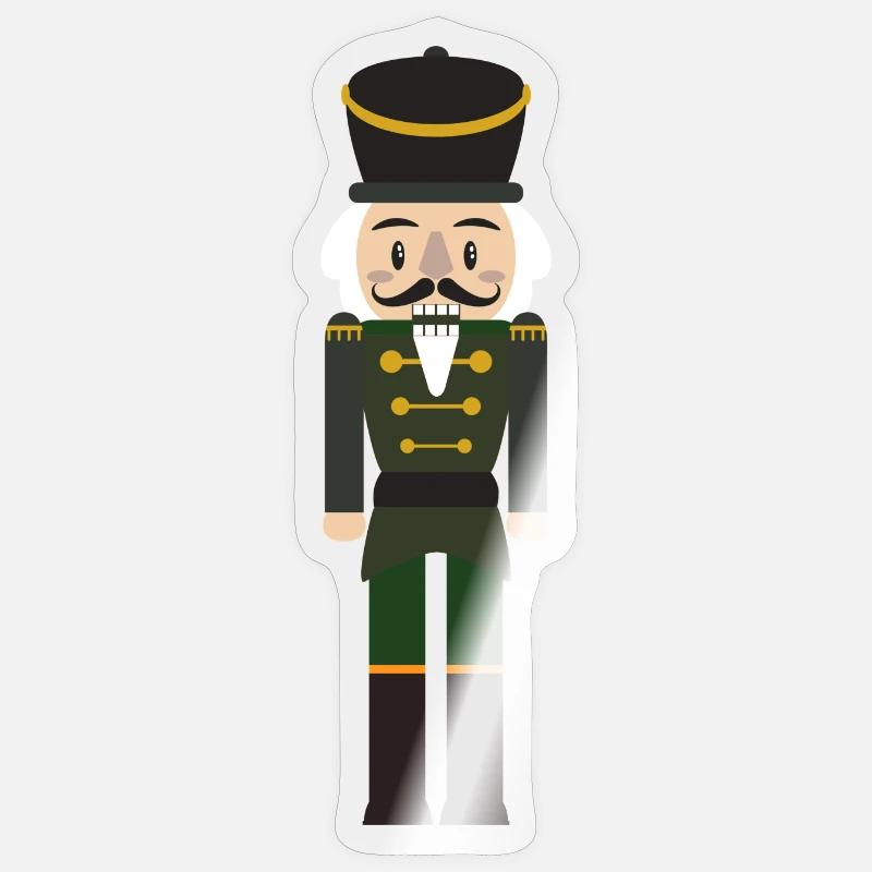 Christmas Nutcracker Sweater Sticker size S (10 x 10 cm)