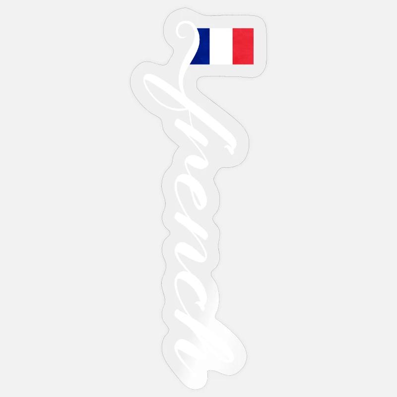 Frankreich - Sticker Größe S (10 x 10 cm) - Transparent glänzend