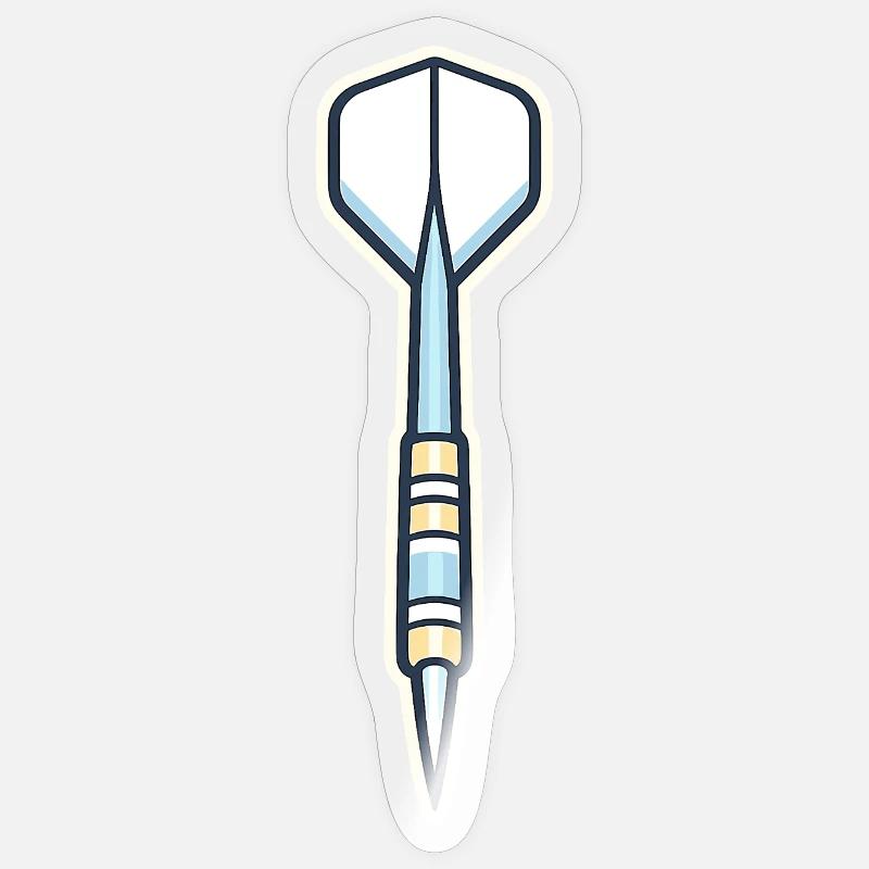 Blue Spear Shield Graphic - Sticker size S (10 x 10 cm) - transparent glossy