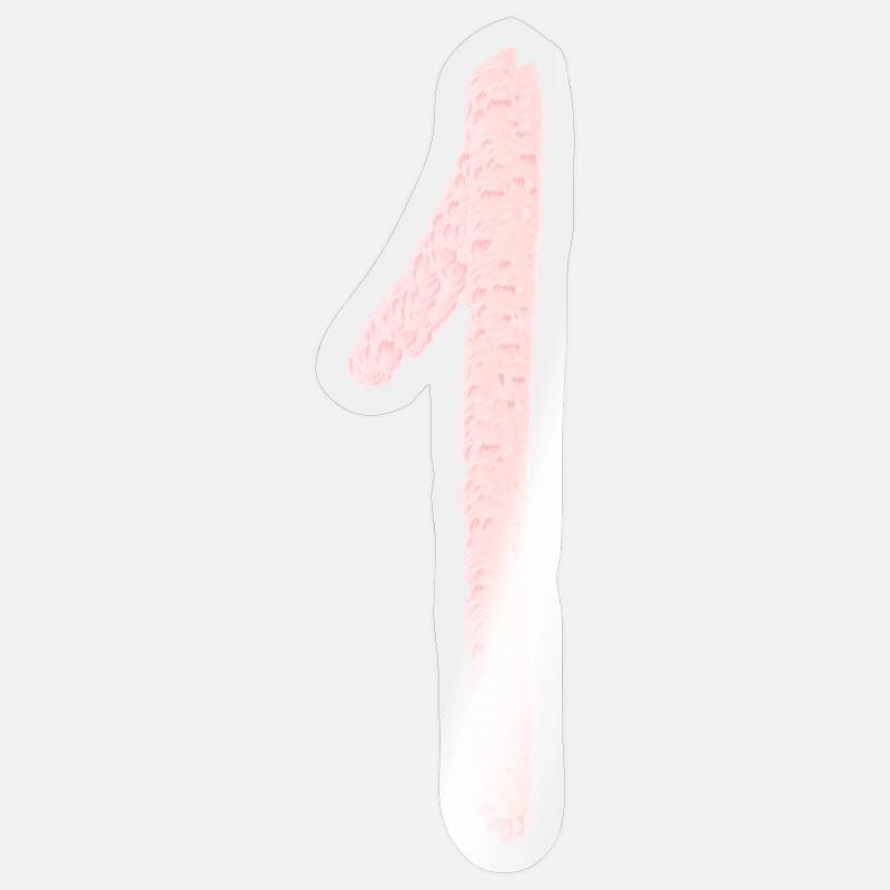 Chiffre 1 Sticker taille S (10 x 10 cm)