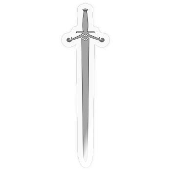 Claymore Chaos - Sticker taille S (10 x 10 cm) - brillant transparent - Devant