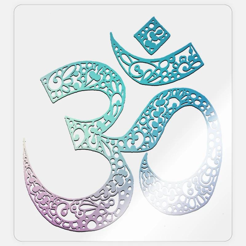 Om - Sticker size S (10 x 10 cm) - transparent glossy