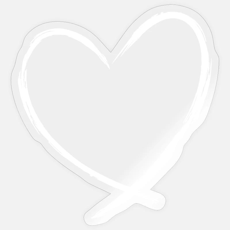 Herz Symbol Liebe Geschenk Freundschaft romantisch Sticker Größe S (10 x 10 cm)