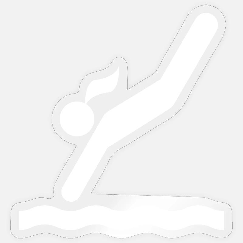 Saut de tour - Sticker taille S (10 x 10 cm) - brillant transparent