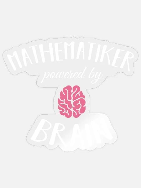 Mathematiker - Mathematik Lehrer Geschenkidee - Sticker Größe S (10 x 10 cm) - Transparent glänzend