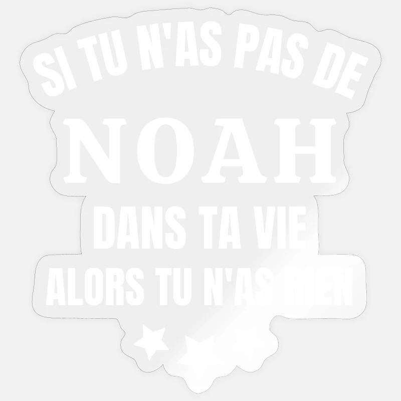 Noah, prénom Noah, anniversaire Noah Sticker taille S (10 x 10 cm)