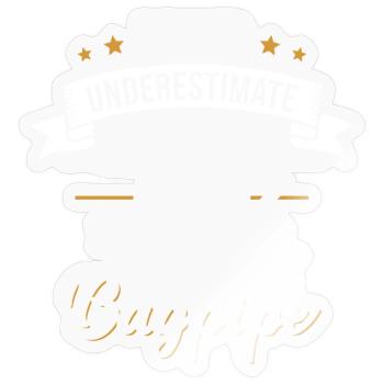Cornemuse Grand-père Cornemuse Retraité Instrument de musique - Sticker taille S (10 x 10 cm) - brillant transparent - Devant