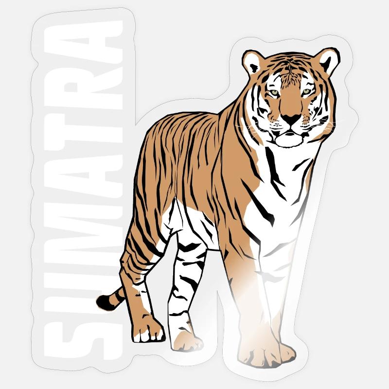 Sumatra - Tiger Sticker size S (10 x 10 cm)