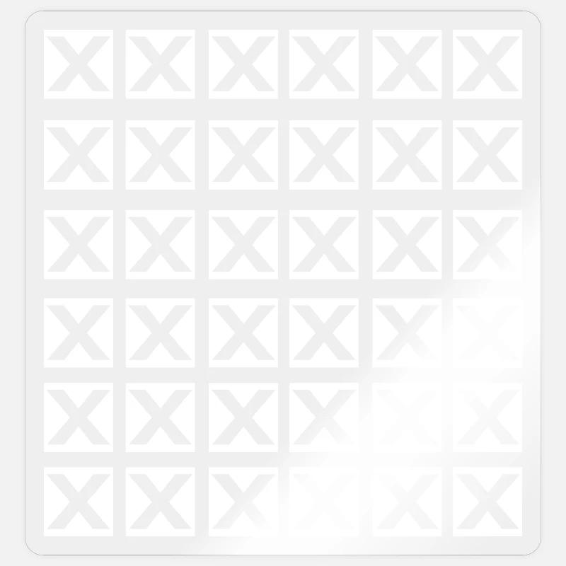 Conception cool de la grille X Sticker taille S (10 x 10 cm)