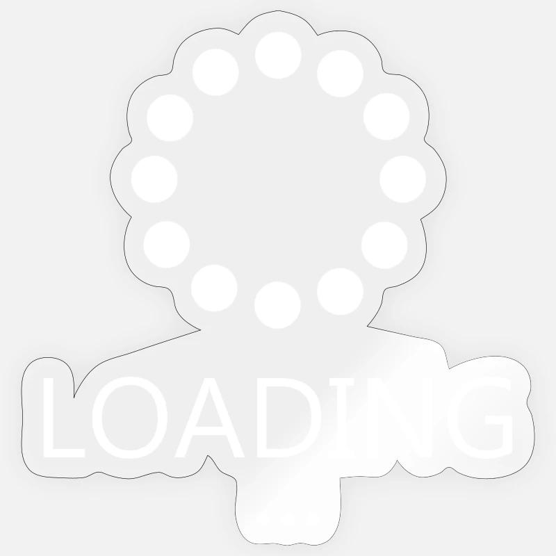 Loading ... - Sticker Größe S (10 x 10 cm) - Transparent glänzend