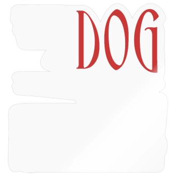 With dog everthing is pawssible - Sticker Größe S (10 x 10 cm) - Transparent glänzend - Vorne