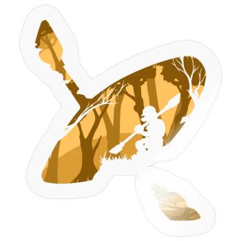 Paddler s Life - Sticker size S (10 x 10 cm) - transparent glossy - Front