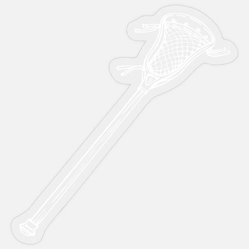 Lacrosse bat Drawing Sticker size S (10 x 10 cm)