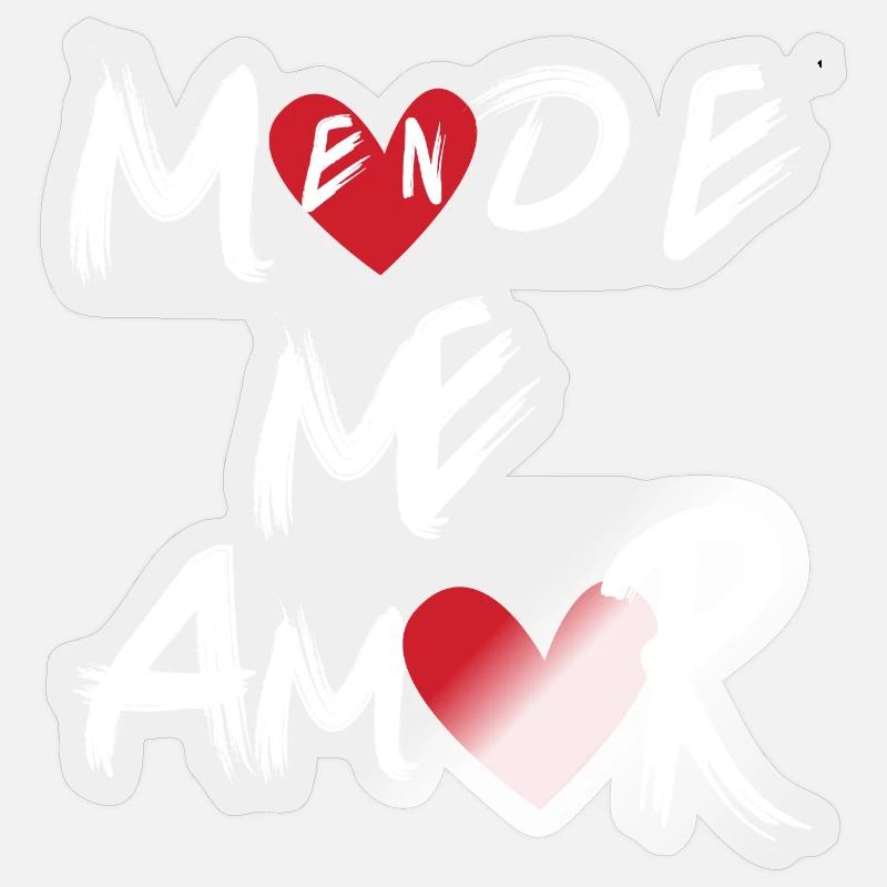 En Mode Me Amor: Design Blc Sticker Größe S (10 x 10 cm)