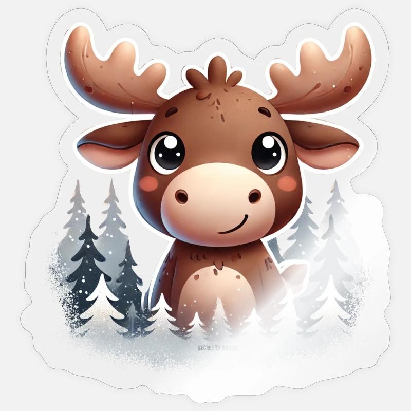 🫎 Orignal 🫎 mignon - Sticker taille S (10 x 10 cm) - brillant transparent