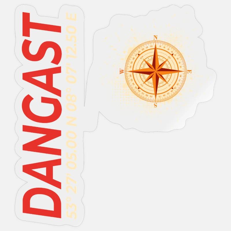 Dangast - Sticker Größe S (10 x 10 cm) - Transparent glänzend