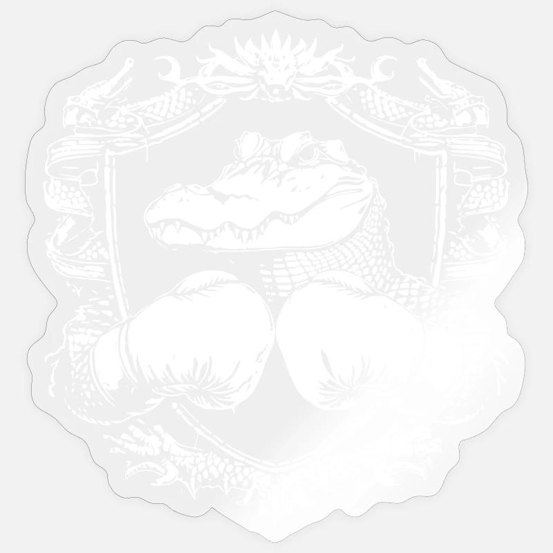 Crocodile Boxer Sticker size S (10 x 10 cm)