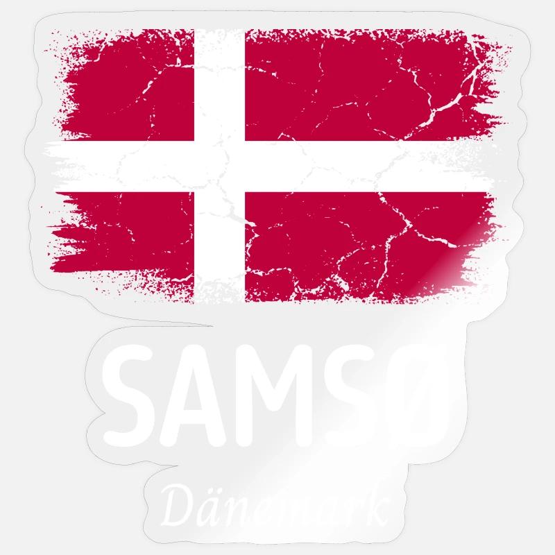 Samso - Sticker size S (10 x 10 cm) - transparent glossy