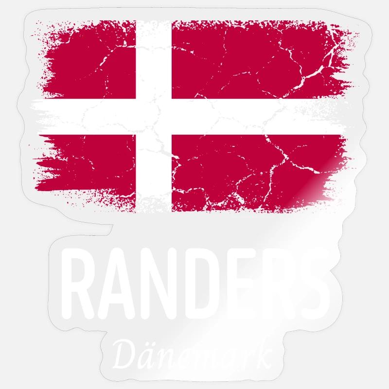 Randers - Sticker size S (10 x 10 cm) - transparent glossy