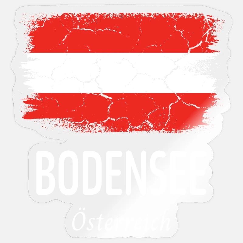 Lac de Constance - Sticker taille S (10 x 10 cm) - brillant transparent