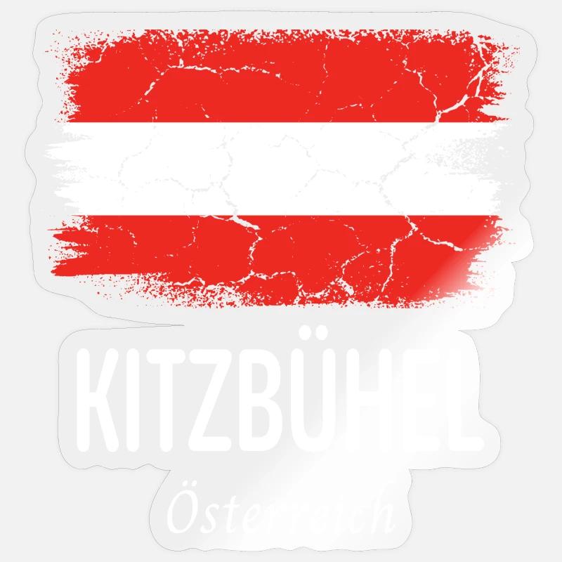 Kitzbühel - Sticker Größe S (10 x 10 cm) - Transparent glänzend