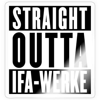 Mouvements IFA droits (couleurs changeantes) - Sticker taille S (10 x 10 cm) - brillant transparent - Devant