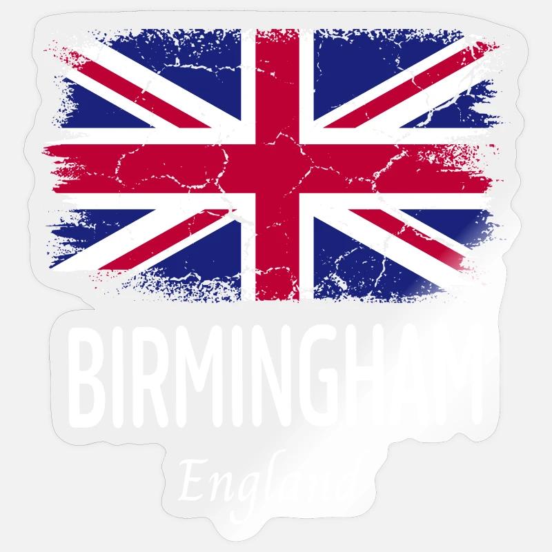 Birmingham - Sticker size S (10 x 10 cm) - transparent glossy